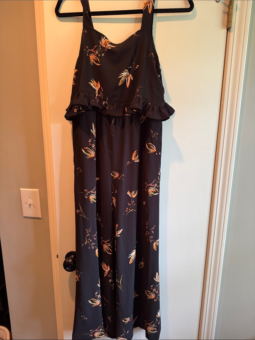 BP Floral Ruffle Jumpsuit